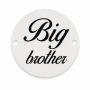 Bănuț de argint 925 gravat Big Brother E0461