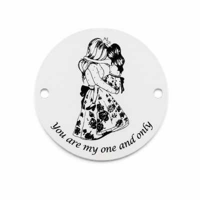 Bănuț de argint 925 gravat You Are My One And Only E0520
