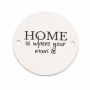 Bănuț de argint 925 gravat Home Is Where Your Mom Is E1242