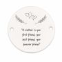 Bănuț de argint 925 gravat A Mother Is Your Best Friend E1246