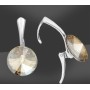 G0026-Leverback Swarovski Rivoli 12mm 1 bucata