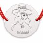 Brățară argint 925 cu bănuț Mami, te iubesc, șnur reglabil — cadou pentru mama B-E1408
