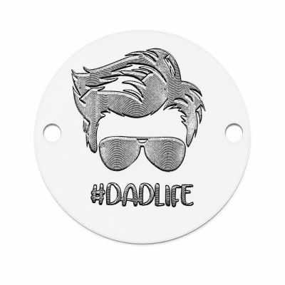 Bănuț de argint 925 gravat Dadlife E1421
