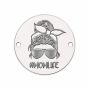 Bănuț de argint 925 gravat Momlife E1422