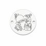 Bănuț argint 925 gravat Happy Mother's Day, Ø 16,5 mm — cadou pentru mama E1417