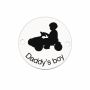 Bănuț de argint 925 gravat Daddy's Boy E1458