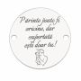 Bănuț argint 925 gravat Supertată, Ø 16,5 mm — pentru tată E1509