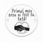 Bănuț argint 925 gravat Tata erou, Ø 16,5 mm — pentru tată E1511