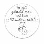 Bănuț argint 925 gravat Gândul bun, Ø 16,5 mm — pentru tată E1519