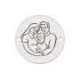 Bănuț de argint 925 Family Expecting Baby, părinți cu copil E1575