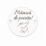 Bănuț de argint 925 gravat Mămică de Poveste E1697