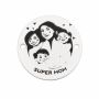 Bănuț de argint 925 gravat Super Mom E1754