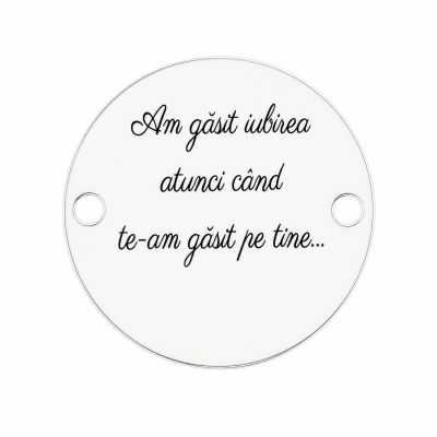 Bănuț "Am găsit iubirea" argint 925, 16.5 mm E1019 GS