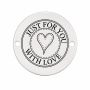 Bănuț "Just For You With Love" argint 925, 16.5 mm E0415 GS