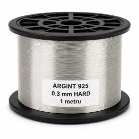 SR01 - Sarma de argint 0.3mm HARD WIRE 1 metru