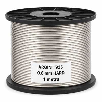 SR06 - Sarma de argint 0.8mm HARD WIRE 1metru