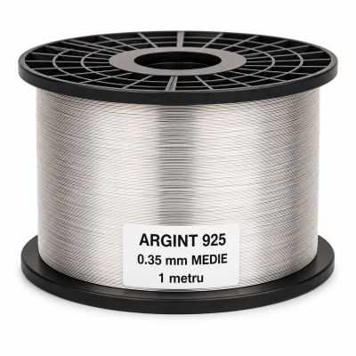 SR10 - Sarma de argint 0.35 mm duritate medie 1 metru