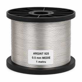 SR12 - Sarma de argint 0.5mm duritate medie 1 metru