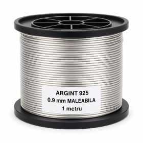 SR19 - Sarma de argint 0,9 mm Maleabila 1 metru