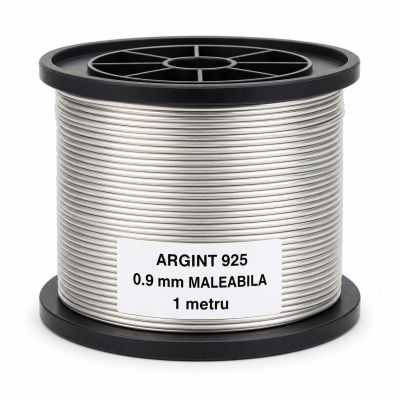 SR19 - Sarma de argint 0,9 mm Maleabila 1 metru