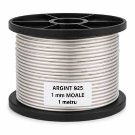 Sarma de argint 1 mm moale -foarte maleabila 1 metru