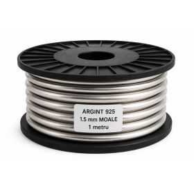Sarma de argint 1.5 mm moale -foarte maleabila 1 metru