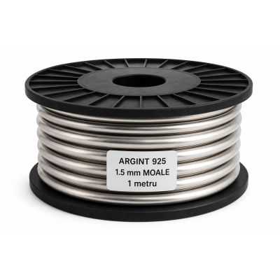 Sarma de argint 1.5 mm moale -foarte maleabila 1 metru