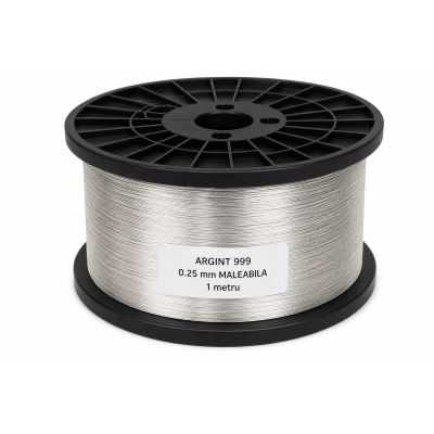 Sarma de argint WR 999 grosime 0.25mm foarte maleabila 1 m