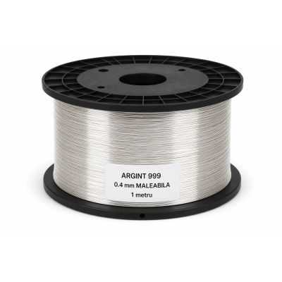 Sarma de argint WR 999 grosime 0.4mm foarte maleabila 1 m