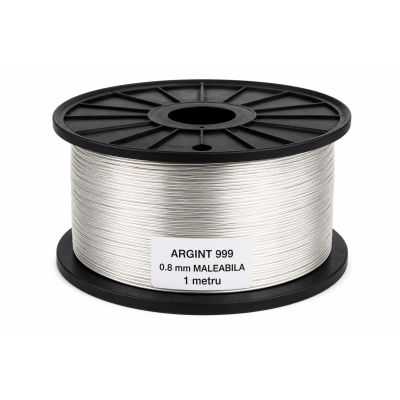 SR22 - Sarma de argint WR 999 grosime 0.8mm foarte maleabila 1 m