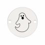 Bănuț Halloween din argint 925 Fantomă, 16.5 mm E0918-GS