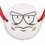 Brățară argint 925 cu bănuț emoji, șnur reglabil — cadou simbolic B-E1056