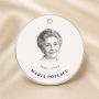 Pandantiv argint 925 cu poză gravată, portret fotogravat 22 mm — în amintirea unei persoane dragi