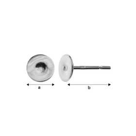 G0075-Tije cu platou drept rotund de 5mm 1 bucata