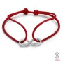 G1232-Charm link infinit din argint 19.5x7.9mm cu cristale 1028
