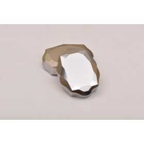 P3074-Swarovski Elements 4142 Light Chrome Foiled 18x14mm Baroque Mirror