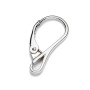 G0030-Leverback tortita cercei din argint cu bucla 20x10mm 1 buc