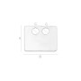 Pandant din argint dreptungiular personalizabil 9x11mm G1568
