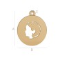 G1570-Charm triunghi din argint cu 3 gauri 11,5x13mm