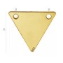 Charm triunghi din argint 925 cu 2 găuri, conector, 15x17 mm G1798