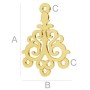 Charm argint 925 filigran chandelier 18mm G0275