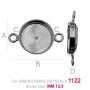 G0669-Baza Link Argint 925 Swarovski Rivoli 1122 12mm-1 buc