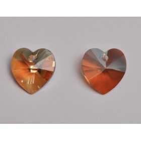 P3496-Swarovski Elements 6228 Light Colorado Topaz Shimmer 10mm