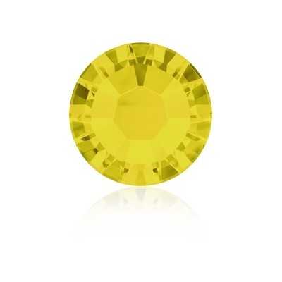 0273-SWAROVSKI ELEMENTS 2038 Yellow Opal S-Foiled Hotfix SS10-1buc