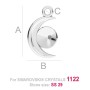 G0103-Baza pandant Luna pentru Swarovski Rivoli 1122 6mm