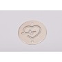 Bănuț Heartbeat inimă cu puls din argint 925 16.5mm E0152-N