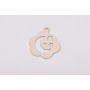 Laser-Cut-064-Charm norisor cu luna si stele decupate 20mm grosime 0.4mm