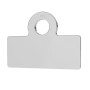 Pandantiv din argint dretunghiular cu bucla 11mmx15mm 0.5mm G0347