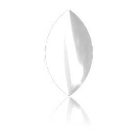 2491-Swarovski Elements 2208/4 Crystal Nacre Unfoiled Hotfix 8x4.5 mm -1buc