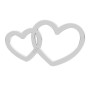 Conector inimi duble împletite din argint 925 8x14mm G1216-N